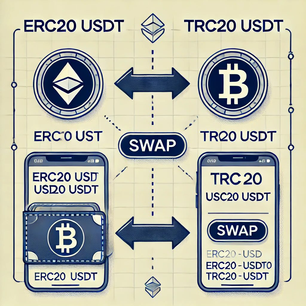 How to Swap Your ERC20 USDT to TRC20 USDT