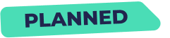 Green label with the word 'Planned' indicating upcoming features on the KwickBit platform.