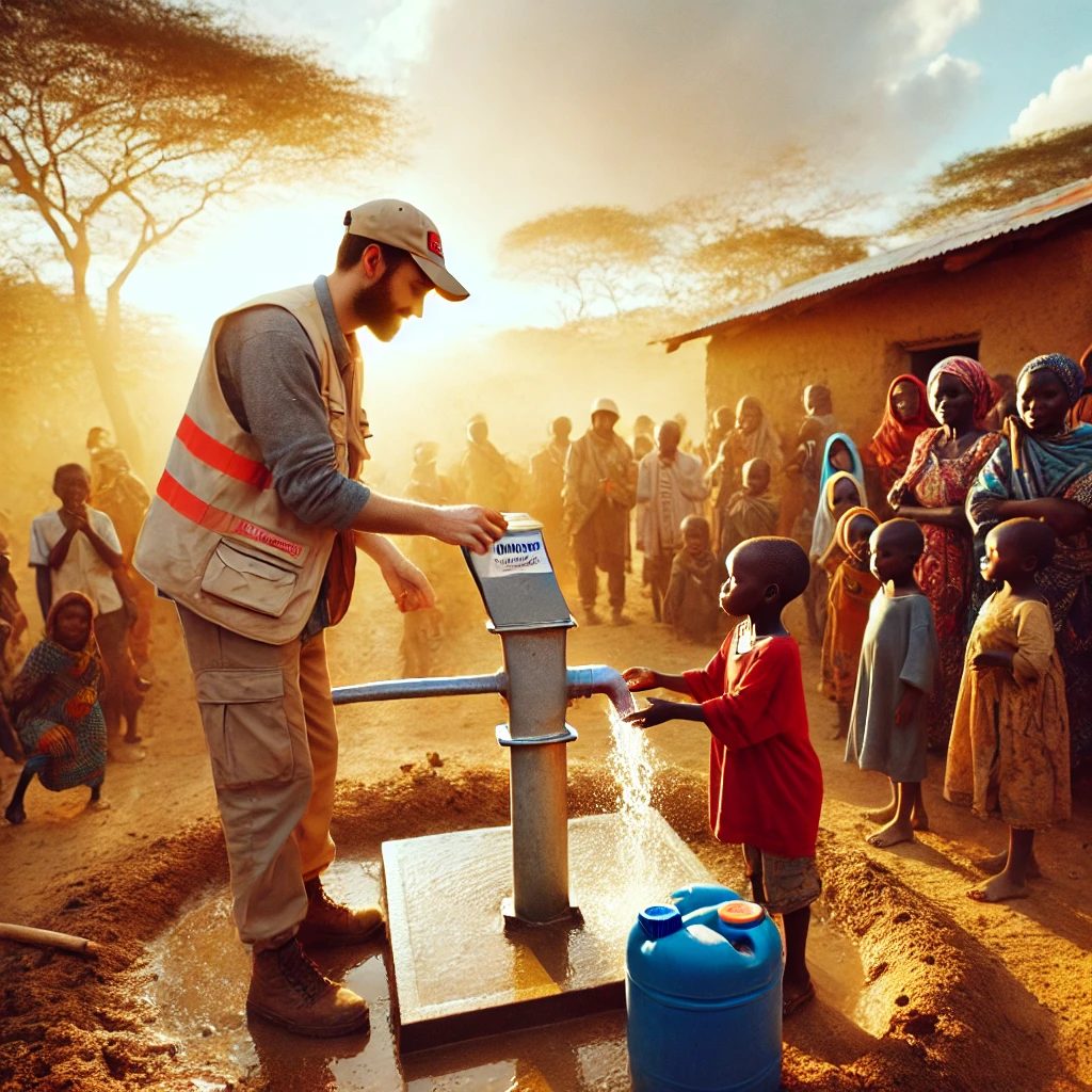 (Placeholder: Replace with a real image of water aid projects!)