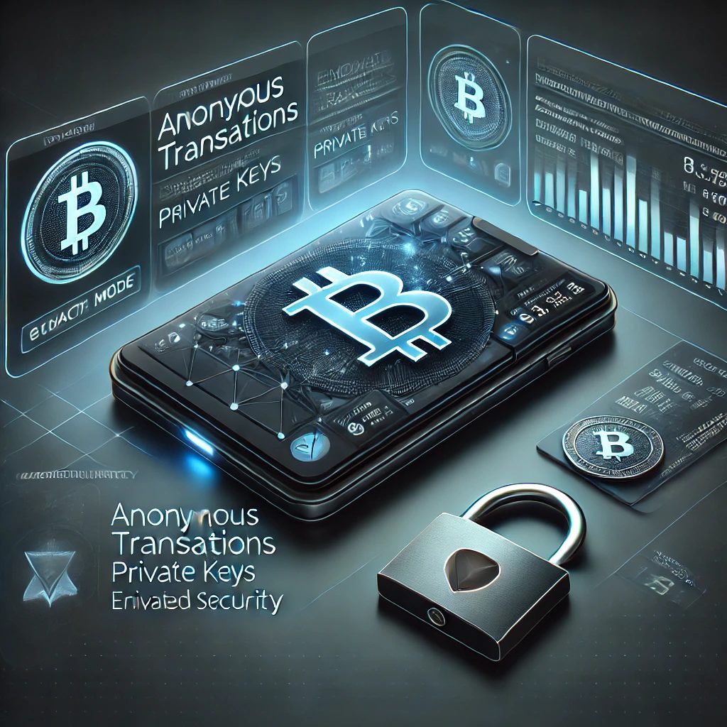 (Placeholder: Add an image of a privacy crypto wallet UI!)